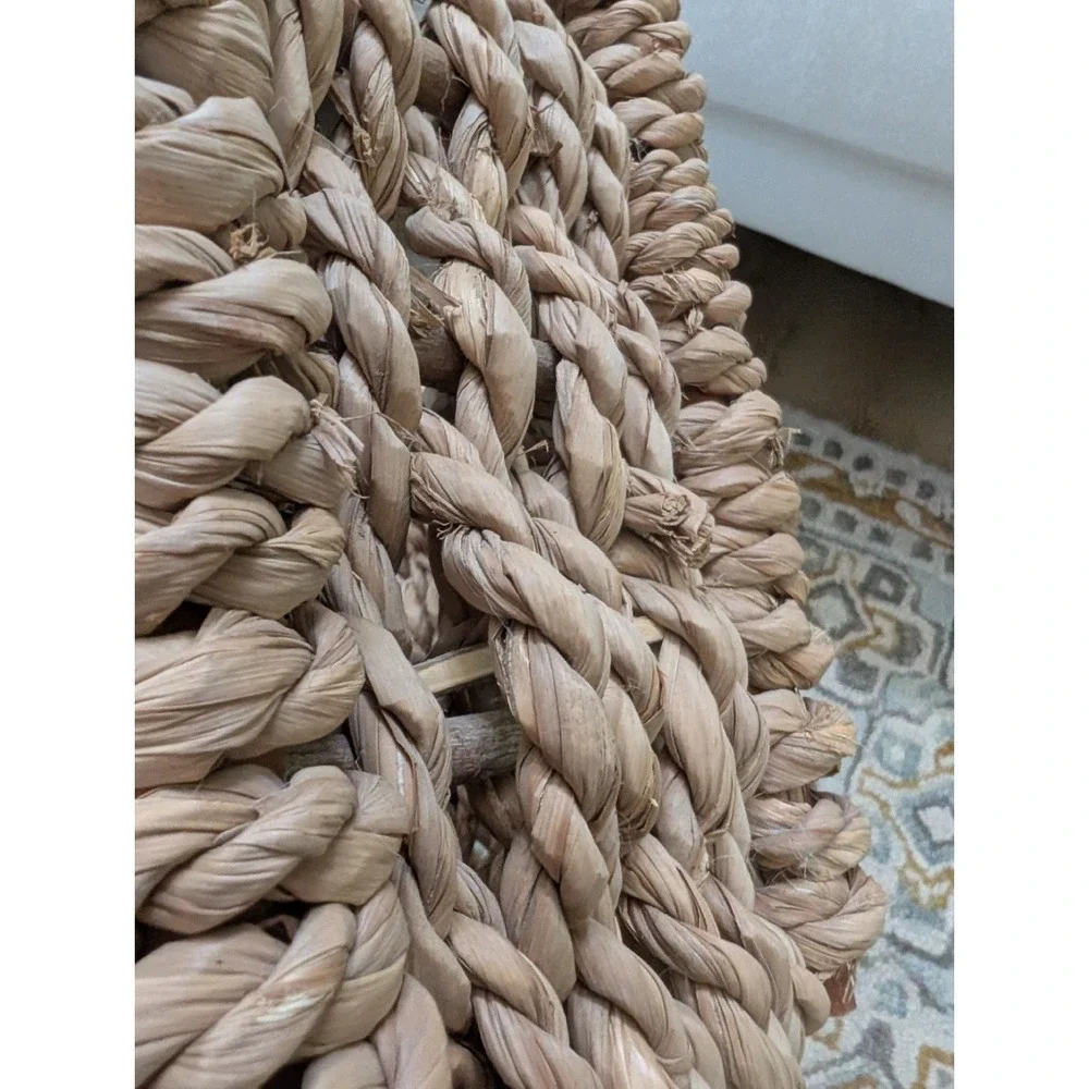 Split Oak 12in Basket With Wood Handles